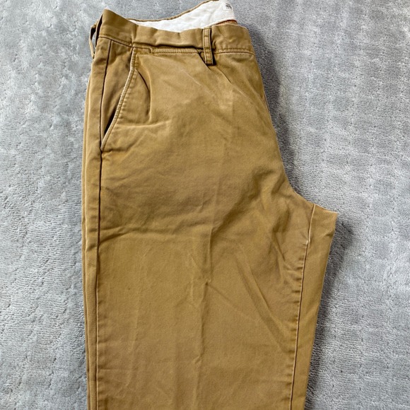 J Crew Chino Pants 34x34 Kakhi Broken In Urban Slim Fit Office‎ Casual 32x31 - Picture 10 of 12
